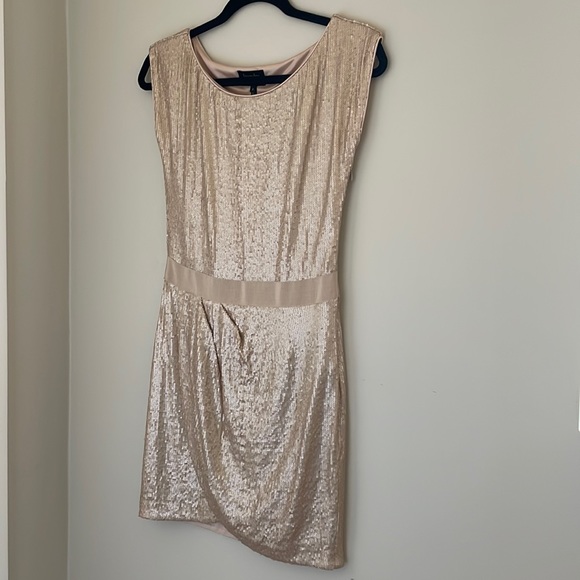 Laundry by Shelli Segal Blush Sequin Cocktail Dress Size 0 - Picture 1 of 5